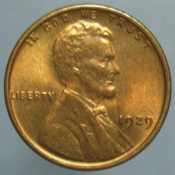 1929-Wheat-Cent-Close-To-Full-Red